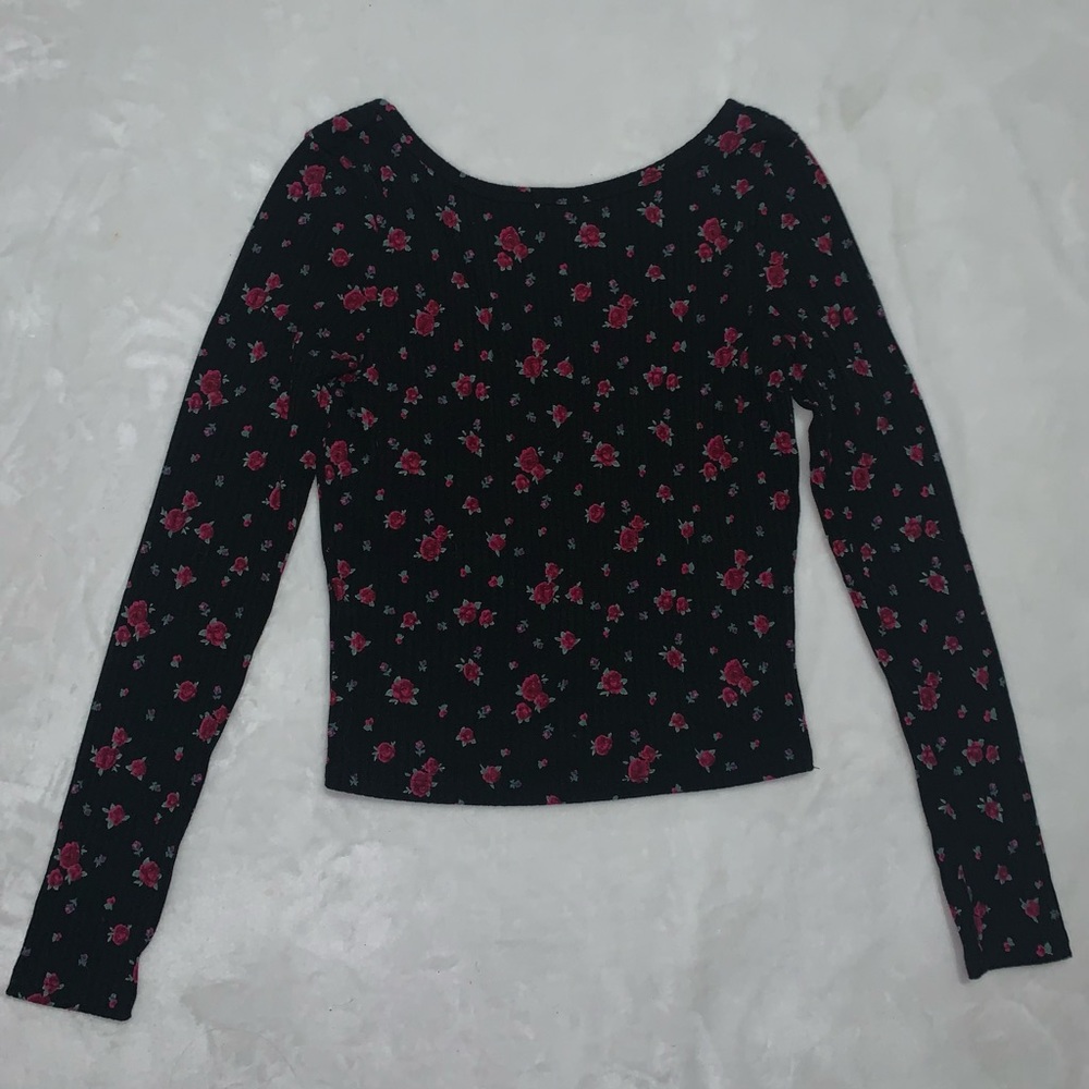 Forever 21 Floral Long Sleeve Top